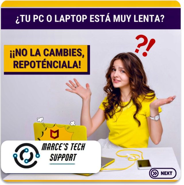 Cansado de tu viejo computador 💻 🖥️😞 tranquilo 😙, la solución económica y garantizar más tiempo de vida a tu PCU es posible… 😎🤓🧐🥳 consúltanos… 📲⚙️🔩 para más información también visita: http://marcestechsupport.com/
